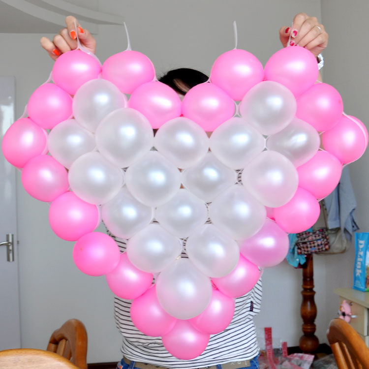 旺友来婚庆婚房舞台生日Party布置心形网格气球造型 爱心网格