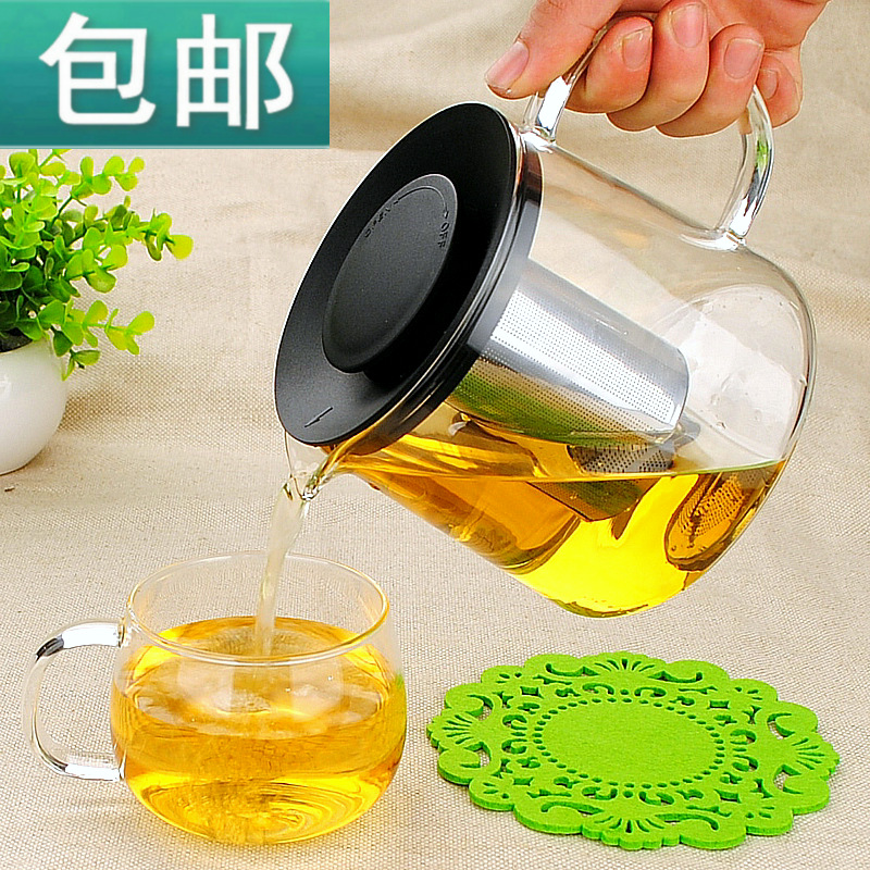 特价正品大容量加厚直火壶玻璃茶壶耐热过滤茶具大煤气可加热水壶