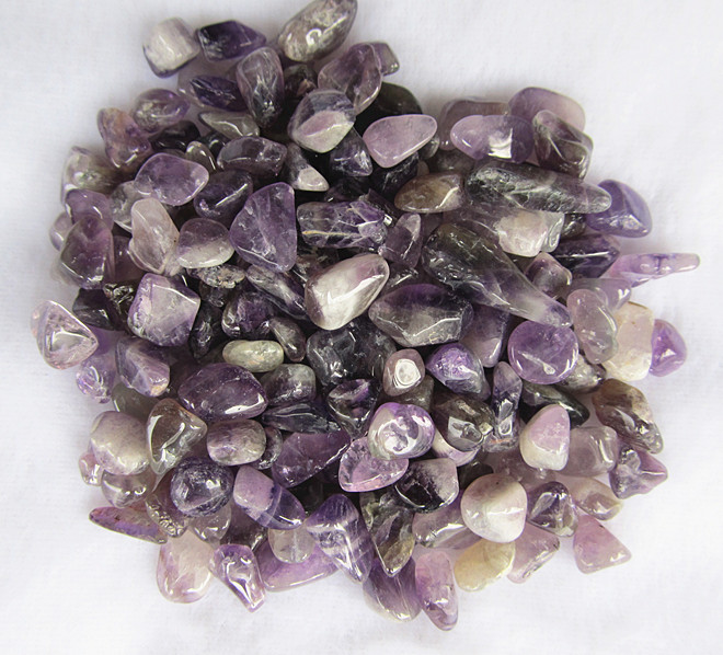 紫水晶 粉水晶 白水晶碎石 消磁专用增能量 200克/袋防辐射 全新
