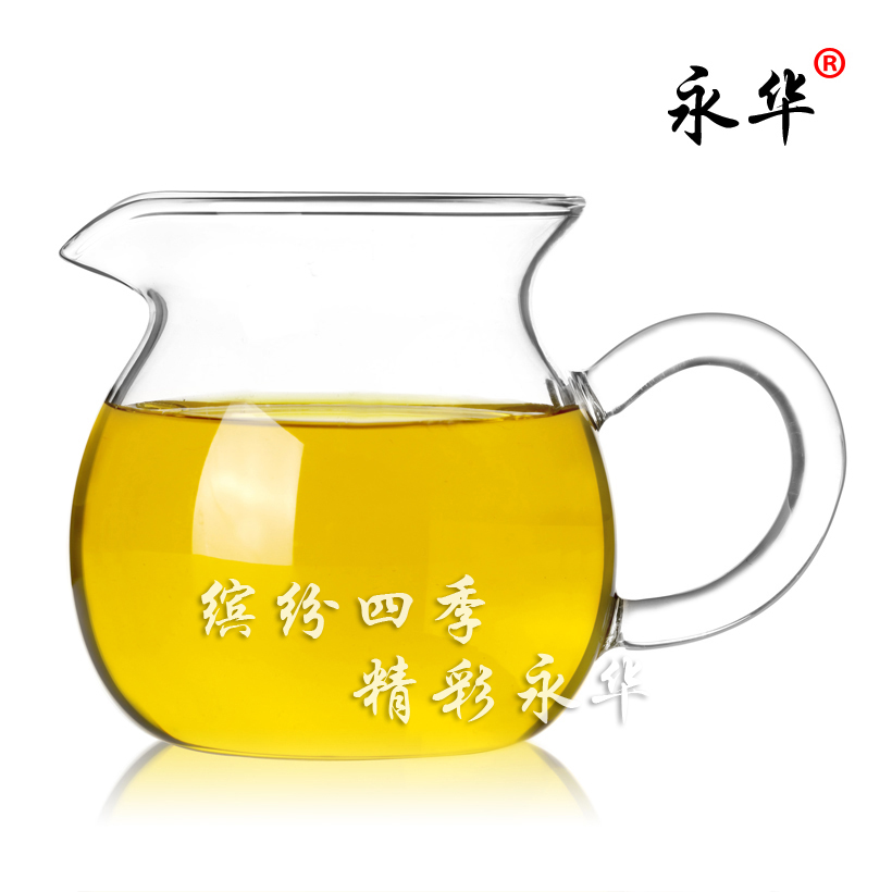 永华 耐热玻璃茶具 功夫茶具 玻璃公道杯（大号） 茶海分茶器250M