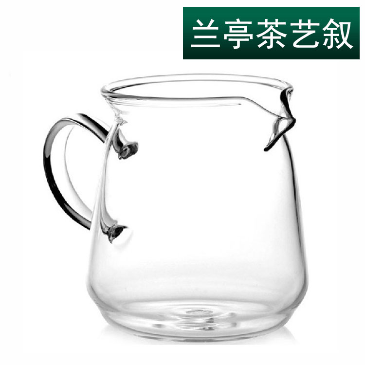 耐热玻璃加厚公道杯 大号 分茶器茶海公杯台湾功夫茶具 450毫升折扣优惠信息