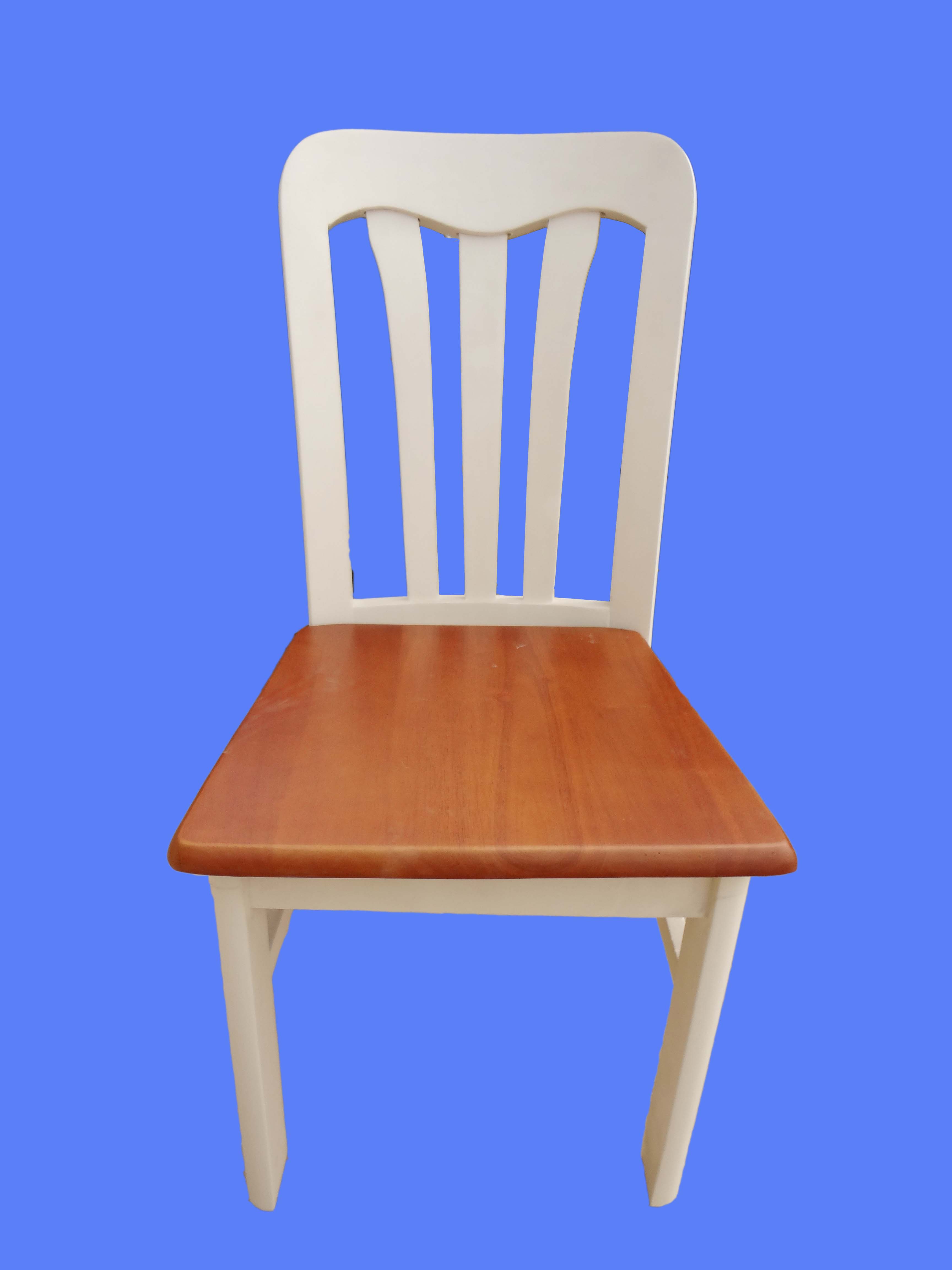 宁津鸿信家居中式美式韩式欧式田园象牙白实木餐桌椅组合HX035-2