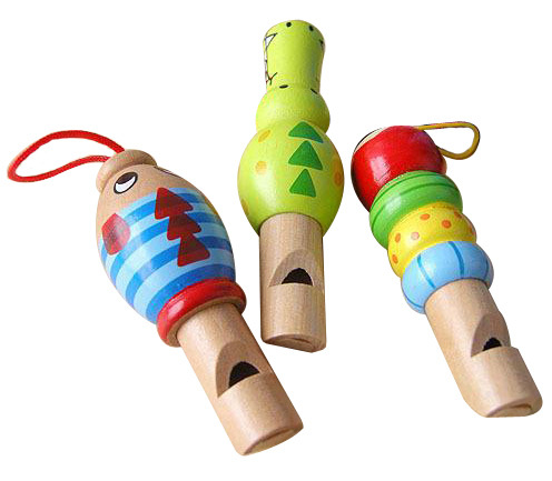 特价卡通动物口哨 发声音乐玩具 手机背包挂饰木制儿童益智玩具