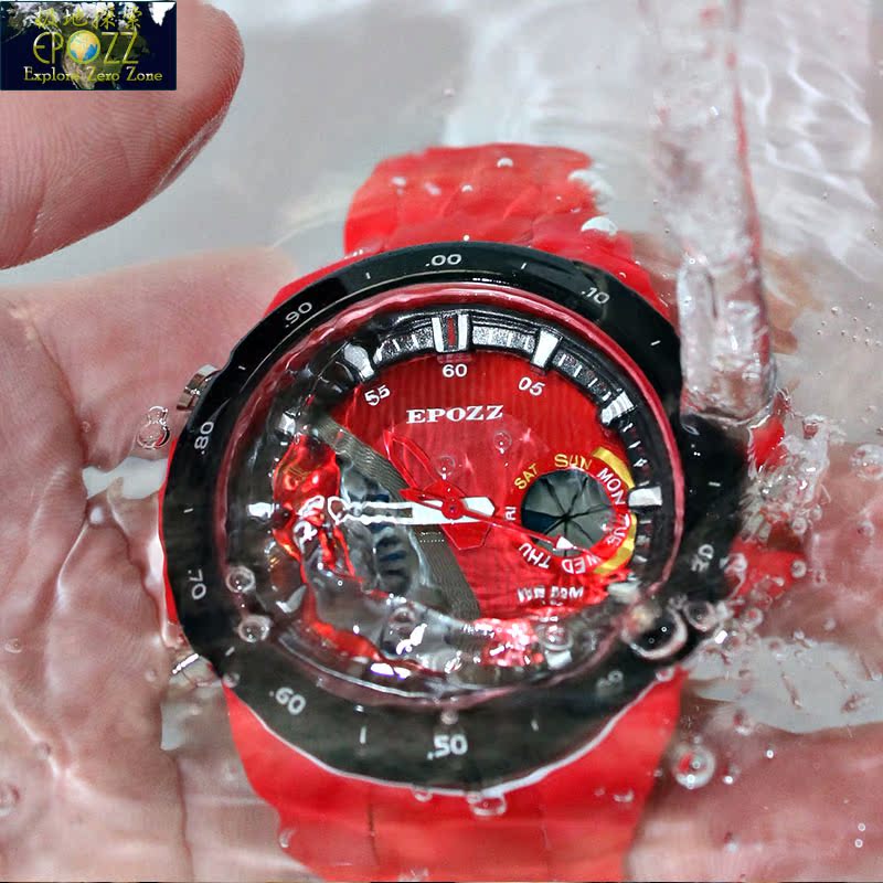 极地探索正品多功能运动手表防水男学生跑步骑行腕表电子表EP2803折扣优惠信息