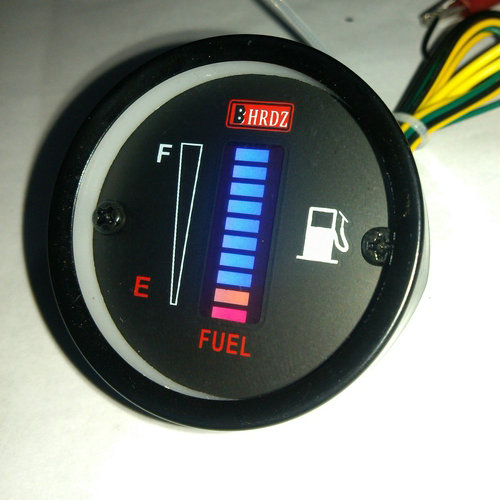 摩托车/汽车仪表改装 配件LED显示电子油表/铁壳发光条可调油量表折扣优惠信息
