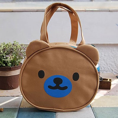 韩国代购 maimai zoo熊卡通儿童棕色手提包 休闲包 31.149