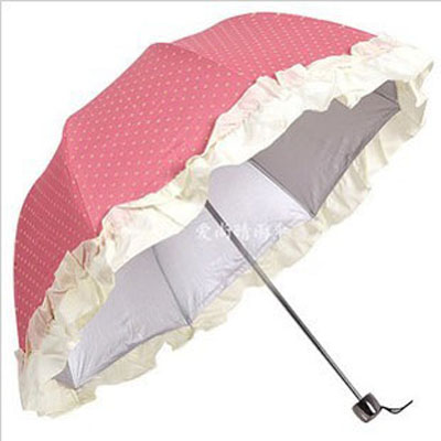 包邮拱形折叠可爱雨伞太阳伞韩国公主遮阳防晒防紫外线晴雨两用伞折扣优惠信息