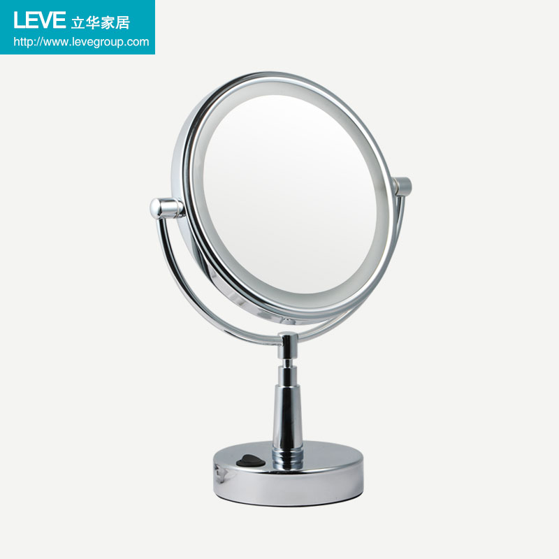 LEVE 全新8英寸LED双面台式灯镜 化妆镜 美容镜 梳妆镜 台灯镜