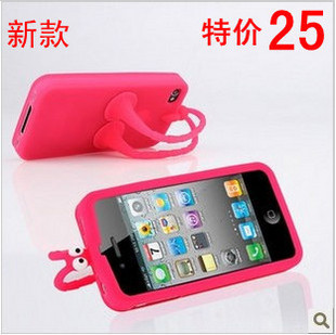 iphone4手机壳 外壳 4S手机套 清水套 蝈蝈硅胶保护套