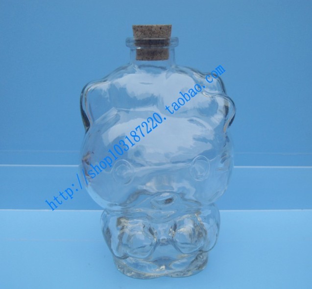 创意玻璃瓶 小熊玻璃瓶 木塞瓶 幸运瓶 礼品玻璃瓶 星星许愿瓶