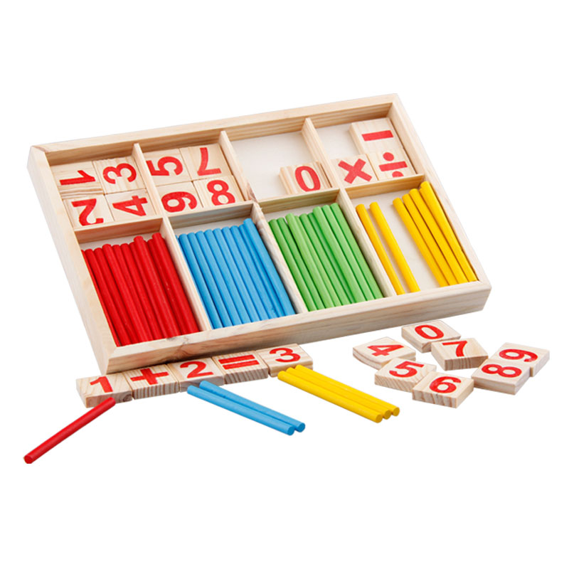 数数彩色学习棒子益智力数字盒数学教具计算积木儿童算术启蒙游戏折扣优惠信息