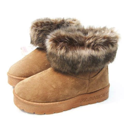 新品包邮 冬季保暖短筒女式雪地靴 厚底防滑橡胶短筒靴子