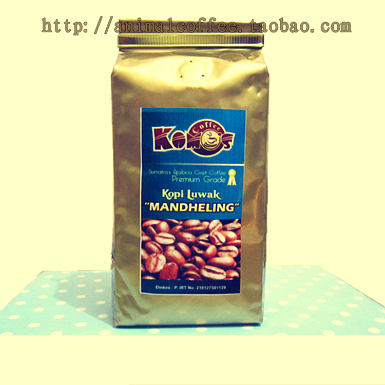 印尼黄金麝香猫屎咖啡豆 新鲜大份量特价250g原装进口正品包邮！