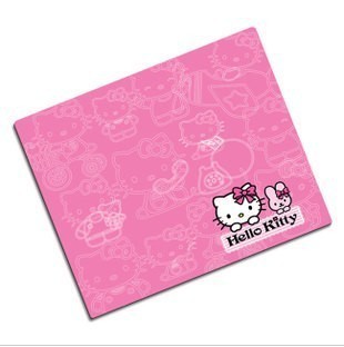 hello kitty 凯蒂猫 鼠标垫 KT粉色 可爱卡通 布垫 礼品鼠标垫