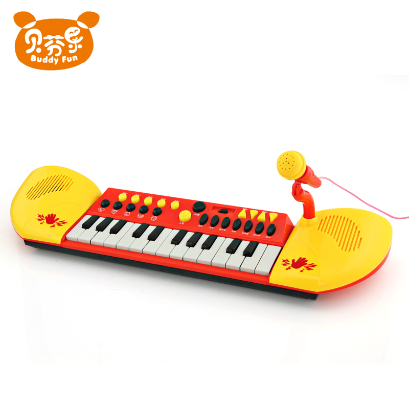 正品贝芬乐趣味故事琴带麦克电子琴玩具儿童电子琴钢琴益智早教