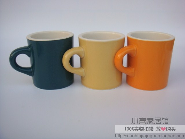 日本进口田园古朴风陶瓷厚壁小号马克杯牛奶杯咖啡杯水杯茶杯清仓