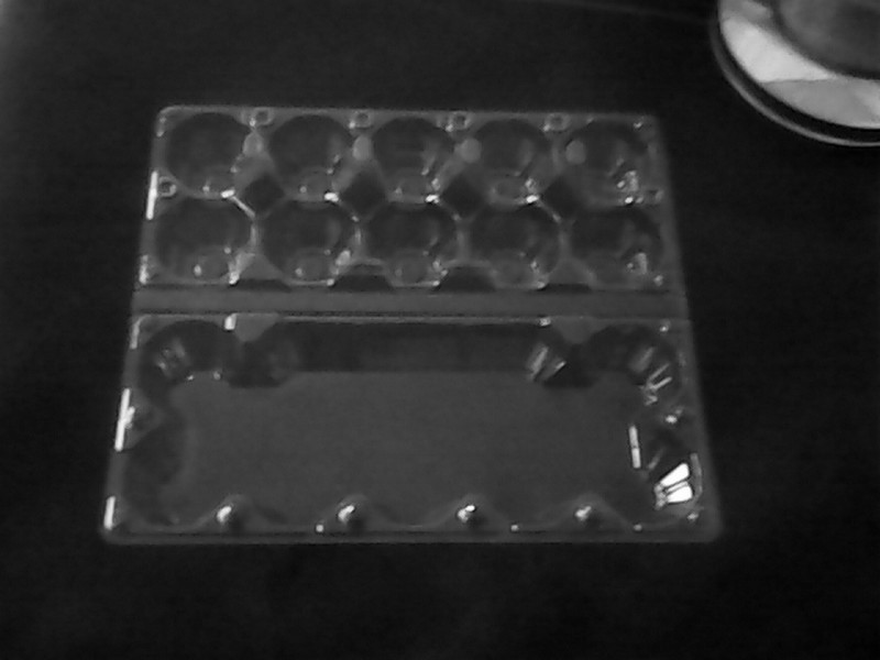 10枚大号洋鸡蛋蛋托鸭蛋咸蛋皮蛋托盘塑料吸塑包装盒内径47mm