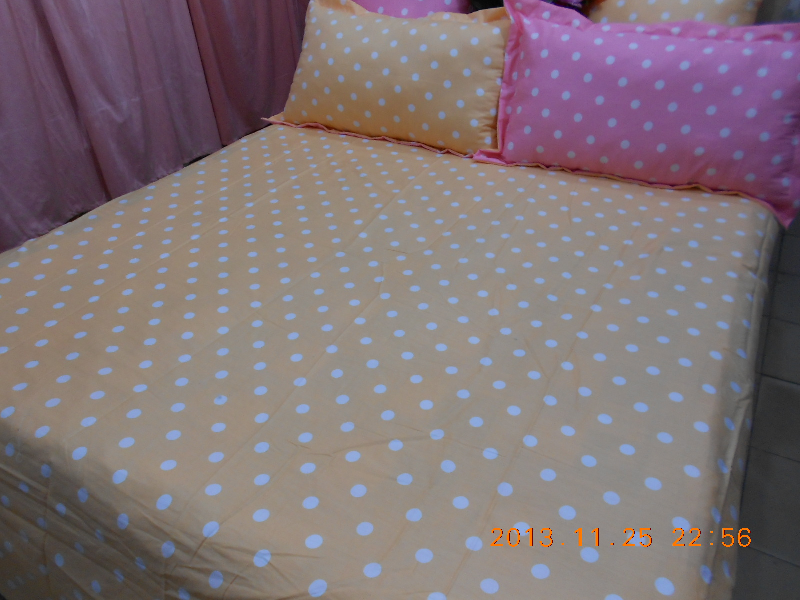 床单纯棉单件纯色波点被单学生 单人 双人床笠 床罩 床裙用品促销