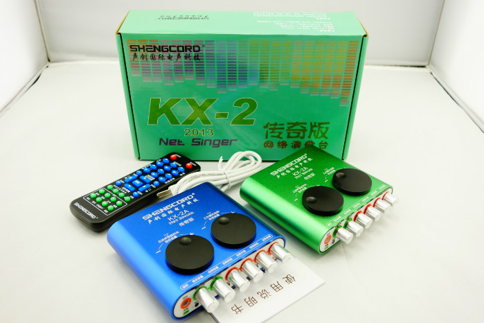 声创KX2传奇版外置USB声卡+tianyun K16小奶瓶麦克包调电音等效果