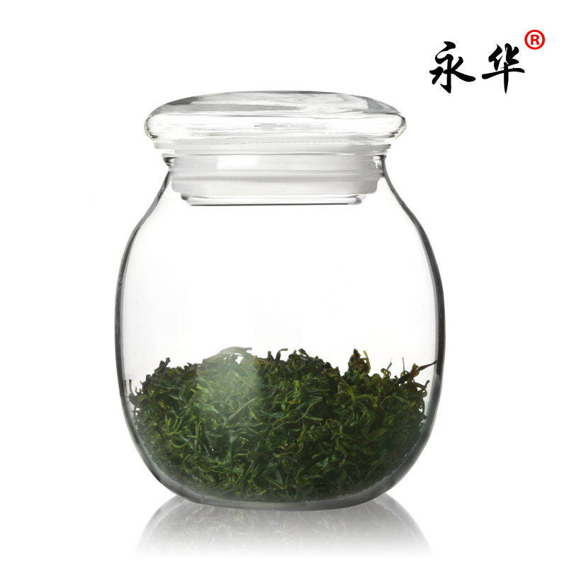 永华 手工玻璃茶叶罐 (小号)硅胶套密封玻璃罐 储物罐调料罐折扣优惠信息