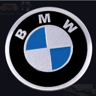摩托车改装件贴花 电动汽车贴纸装饰 宝马车标志装饰用品BMW铝牌
