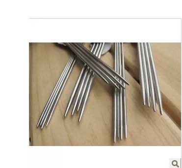 特价不锈钢金属毛线针/ 直针毛衣针/短针/长针4根装/手工编织针