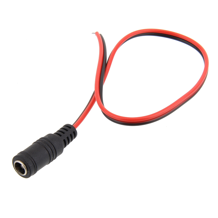 监控电源摄像头连接线配件 LED电源线 5.5*2.1 红黑DC母头 特价。
