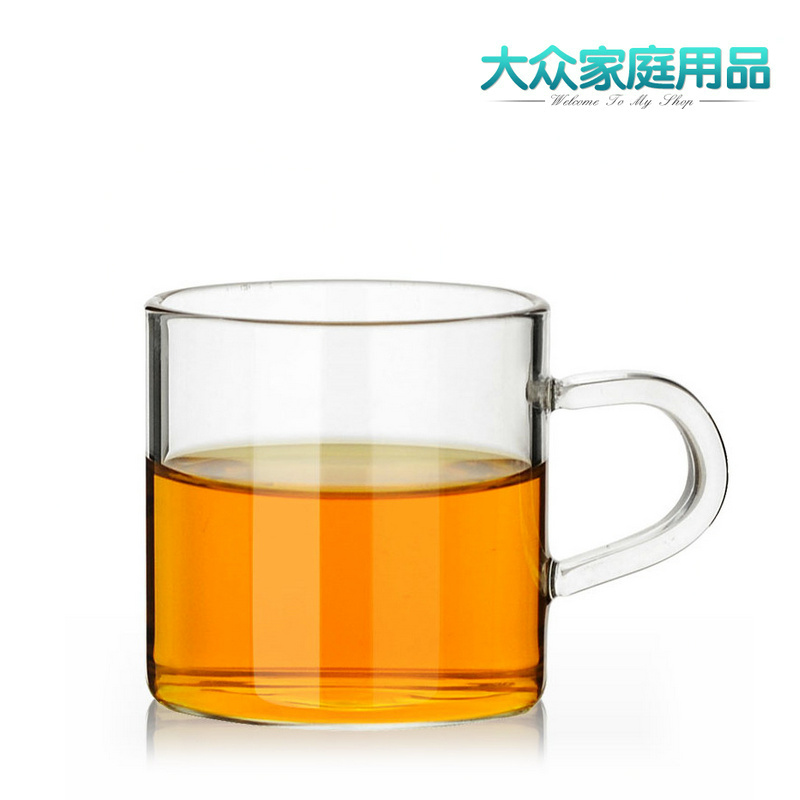 100ml直美杯 高硼硅耐热玻璃杯 花茶杯茶杯 带把功夫玻璃茶具茶碗折扣优惠信息