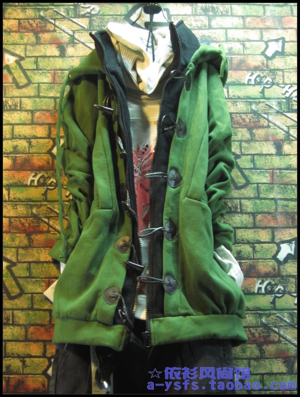 2010正品木都车韩版冬装女装外套大衣新款春装绿色长袖女装外套