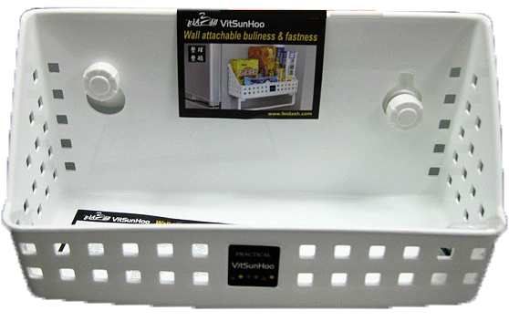 正品 卫浴厨房强力吸盘 大号斜口储物篮/置物架/挂篮