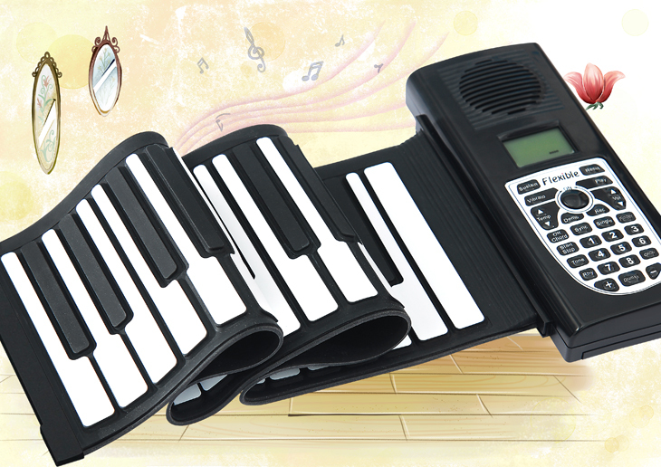 49键61键加厚专业版手卷钢琴带延音和弦录音电子琴折扣优惠信息