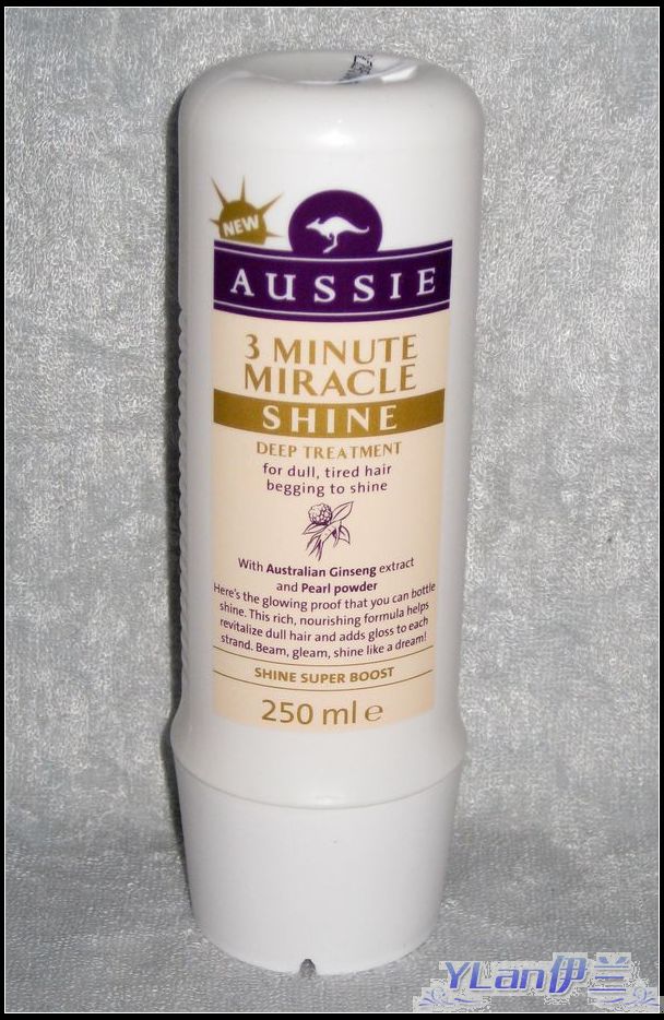 新款现货 英国 Aussie 3分钟奇迹光泽护发素发膜250ml含珍珠粉