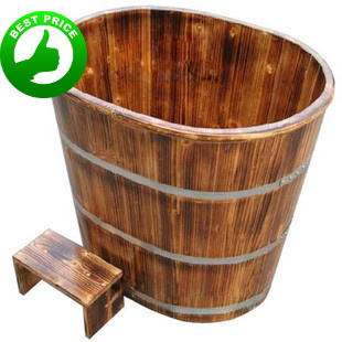 碳化加高不占地成人浴盆木桶浴桶泡澡洗澡木桶洗浴沐浴桶木质浴缸