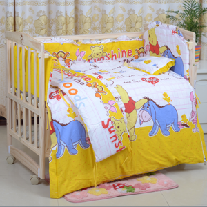 包邮婴儿床品套件纯棉婴儿床加厚可拆床围床单四五六件套婴儿床垫