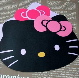 包邮Hello kitty鼠标可爱萌女生韩版创意超大环保橡胶猫头鼠标垫折扣优惠信息