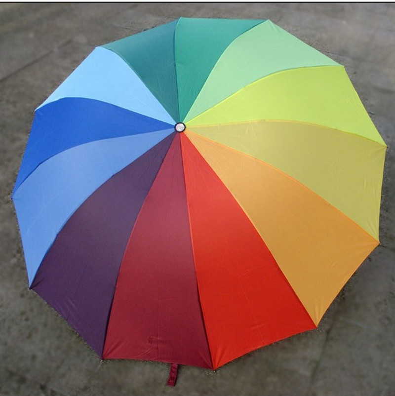 三折防紫外线太阳伞 正品三折降温伞 彩色折叠伞 三折彩虹伞折扣优惠信息