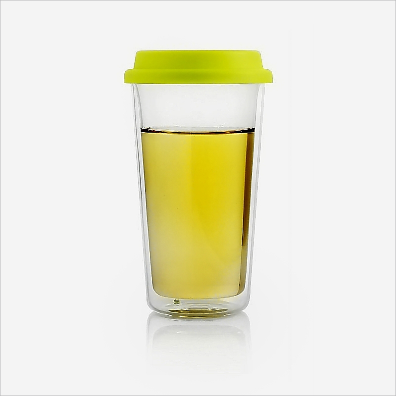 特价限量果汁咖啡杯马克杯正品创意杯子双层玻璃水杯可带盖多色