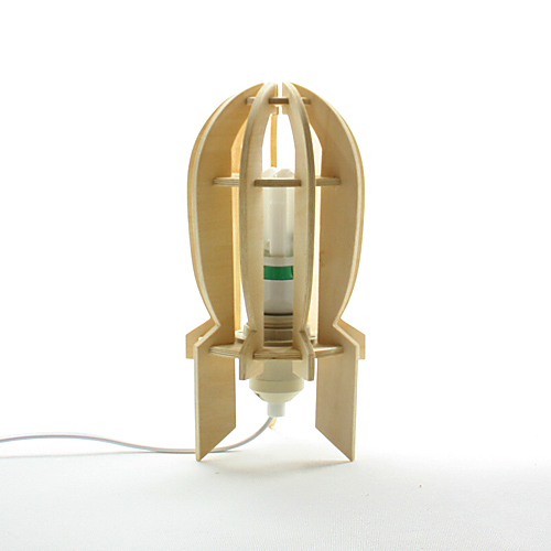 绿季节DIY炸弹台灯 DIY拼装 现代创意木质台灯 书房卧室灯BA1101