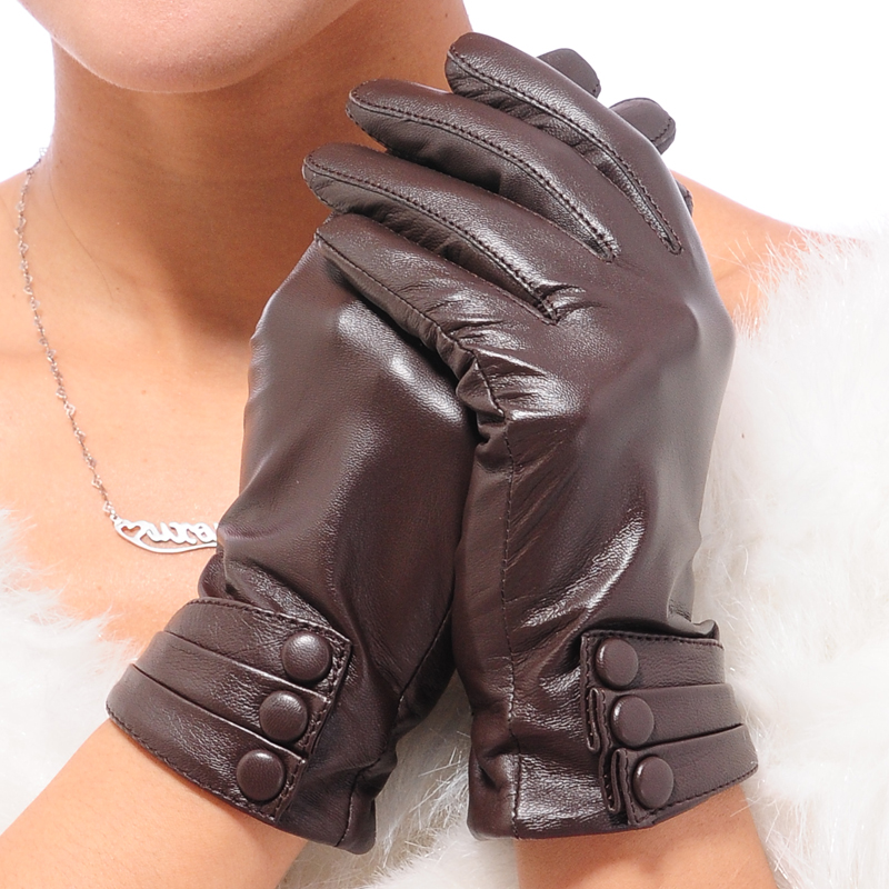 2015时尚新款 冬季 皮手套潮女 加厚保暖韩版触摸屏真皮羊皮手套