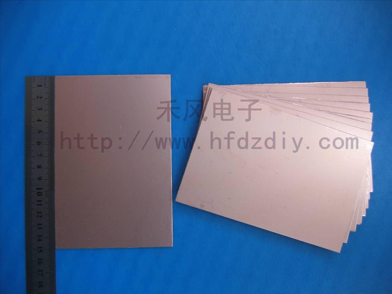PCB FR-4环氧纤维板双面覆铜板/电路板100mm*170mm厚1.0mm