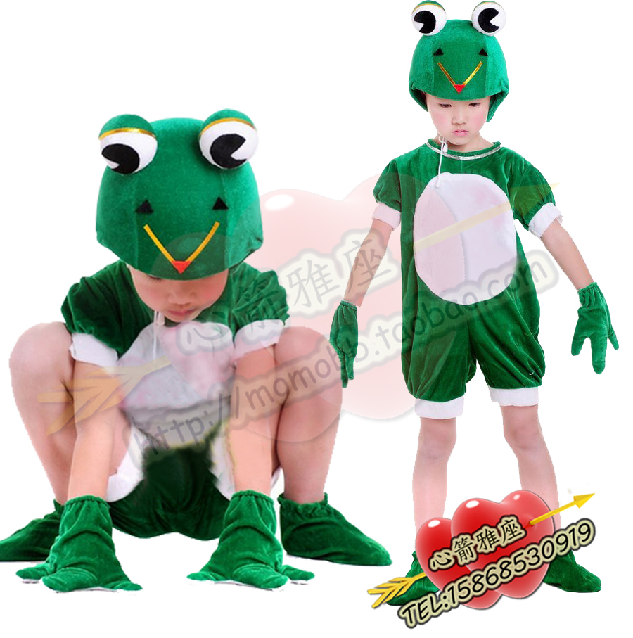 新款夏装儿童演出服青蛙/幼儿小蝌蚪找妈妈表演服/青蛙动物服手套折扣优惠信息