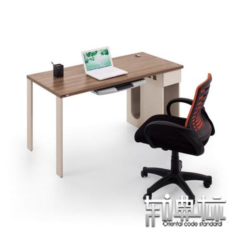 典标时尚现代办公桌 书桌 简约1.4米职员单人办公桌 屏风员工位折扣优惠信息
