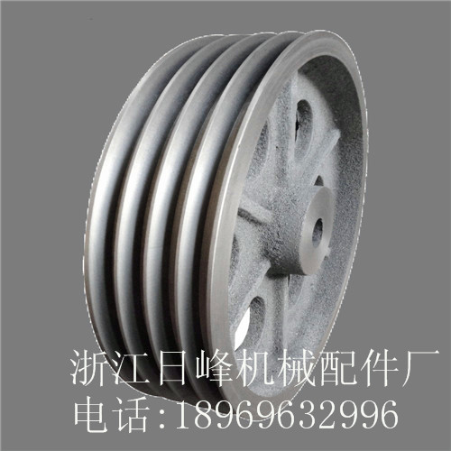 三角皮带轮 铸铁 电机皮带盘 B型四槽/4B直径150-600mm（空）厂家