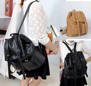 2015新款韩版学院风潮学生书包双肩包背包休闲时尚女包包邮旅行包