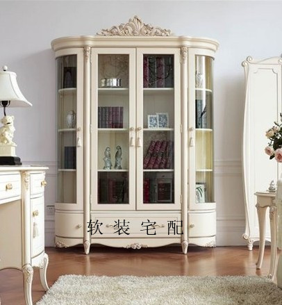 欧式书柜新古典书柜别墅样板间家具法式新古典家具高级定制家具