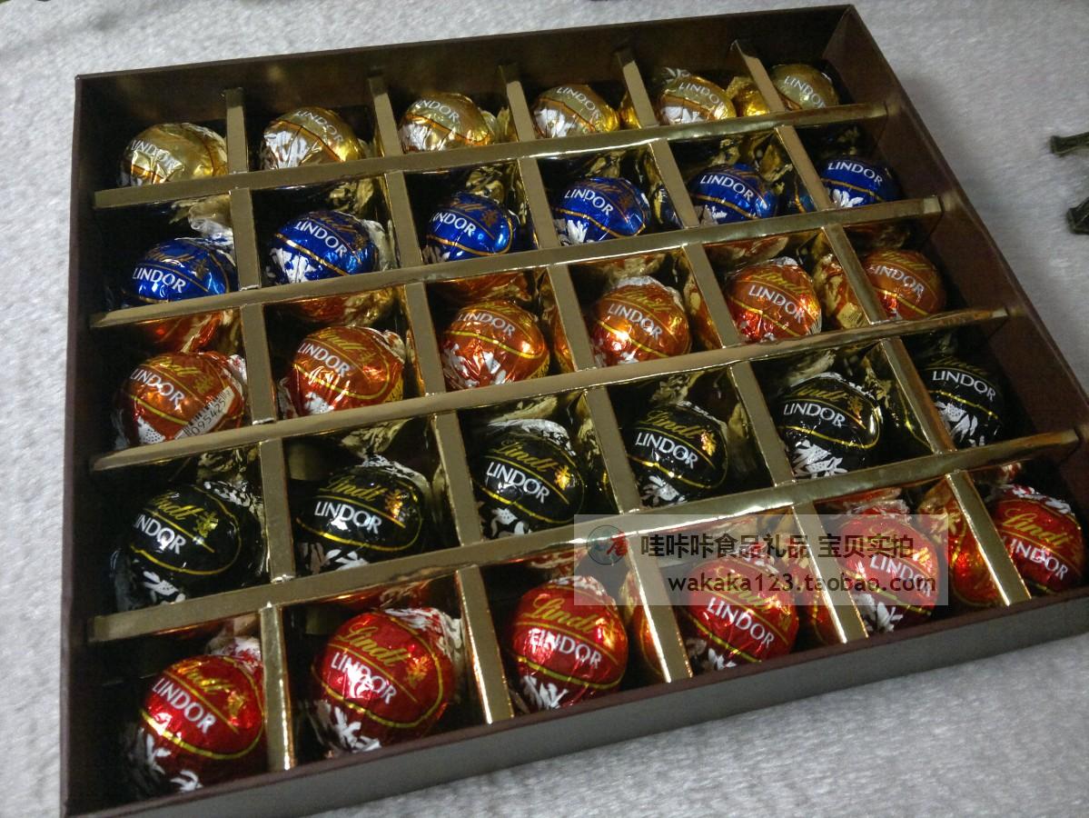 进口lindt 琳达 瑞士莲 软心巧克力礼盒 5口味 30粒 情人节日婚礼