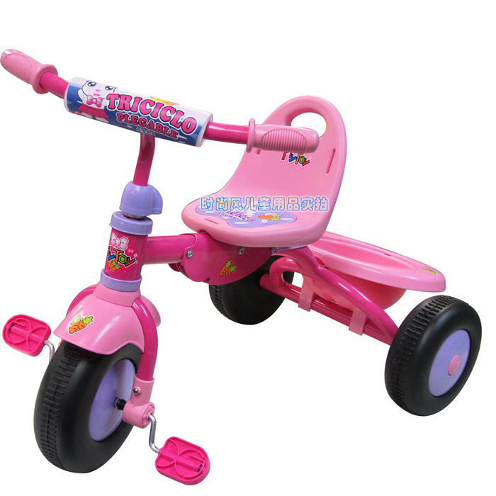 祺月童车正品 儿童三轮车 脚踏车 可折叠方便携带和存放 17614折扣优惠信息