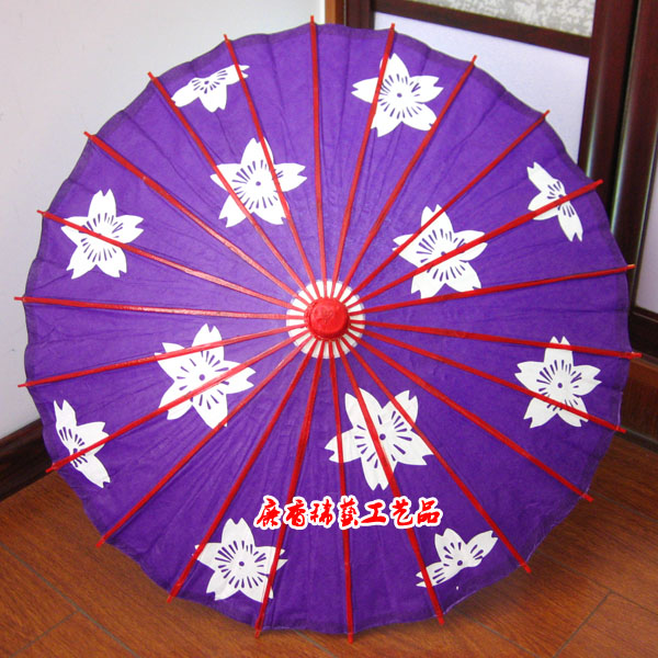 紫色茉莉花小纸伞，日式和风伞，宝宝儿童伞，舞蹈表演，64CM直径折扣优惠信息