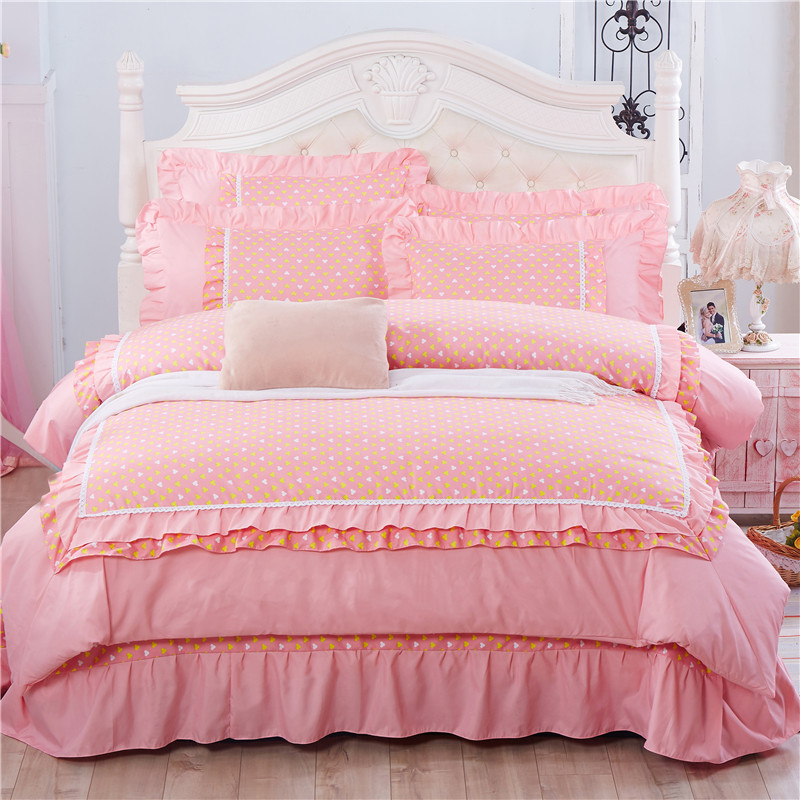 韩版床上四件套被套 床上用品韩版田园公主特价1.8m