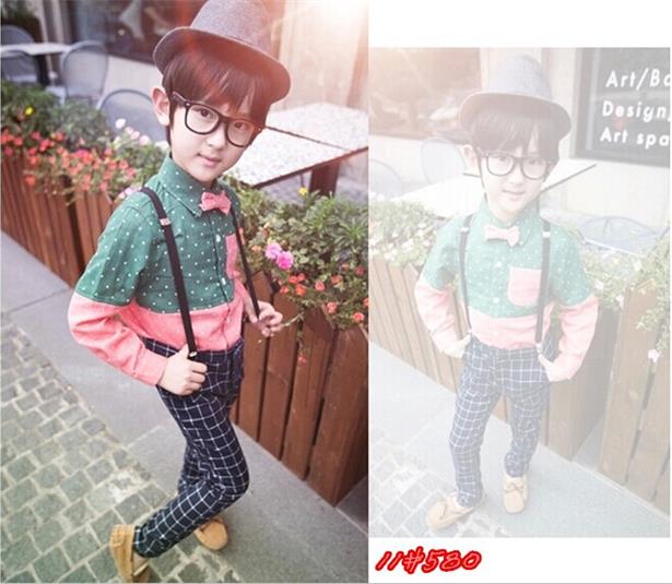 2015新款韩版批发儿童摄影拍照照相影楼服装服饰童装大男孩D580折扣优惠信息